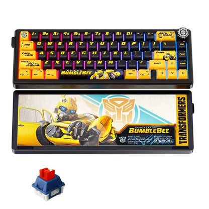 Teclado Mecánico Inalámbrico Transformers TF-GK02 RGB 85 Teclas Tri-Mode Bluetooth 2.4G USB-C