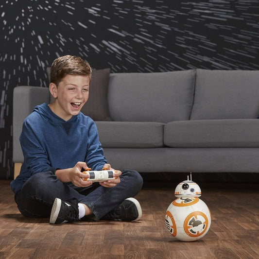 Hasbro Star Wars: The Last Jedi Hyperdrive BB-8 con Control Remoto | Robot Interactivo con Luces y Movimiento