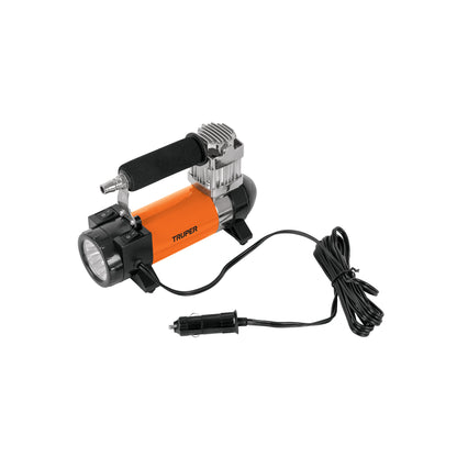 Inflador Compresor de Aire Portátil para Auto 12V con Linterna LED