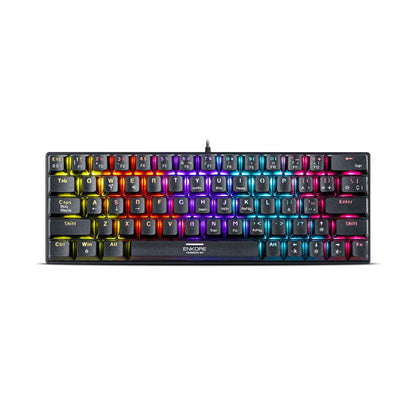 Teclado Mecánico Gamer 60% Enkore Kingdom ENK1008 RGB USB - 64 Teclas