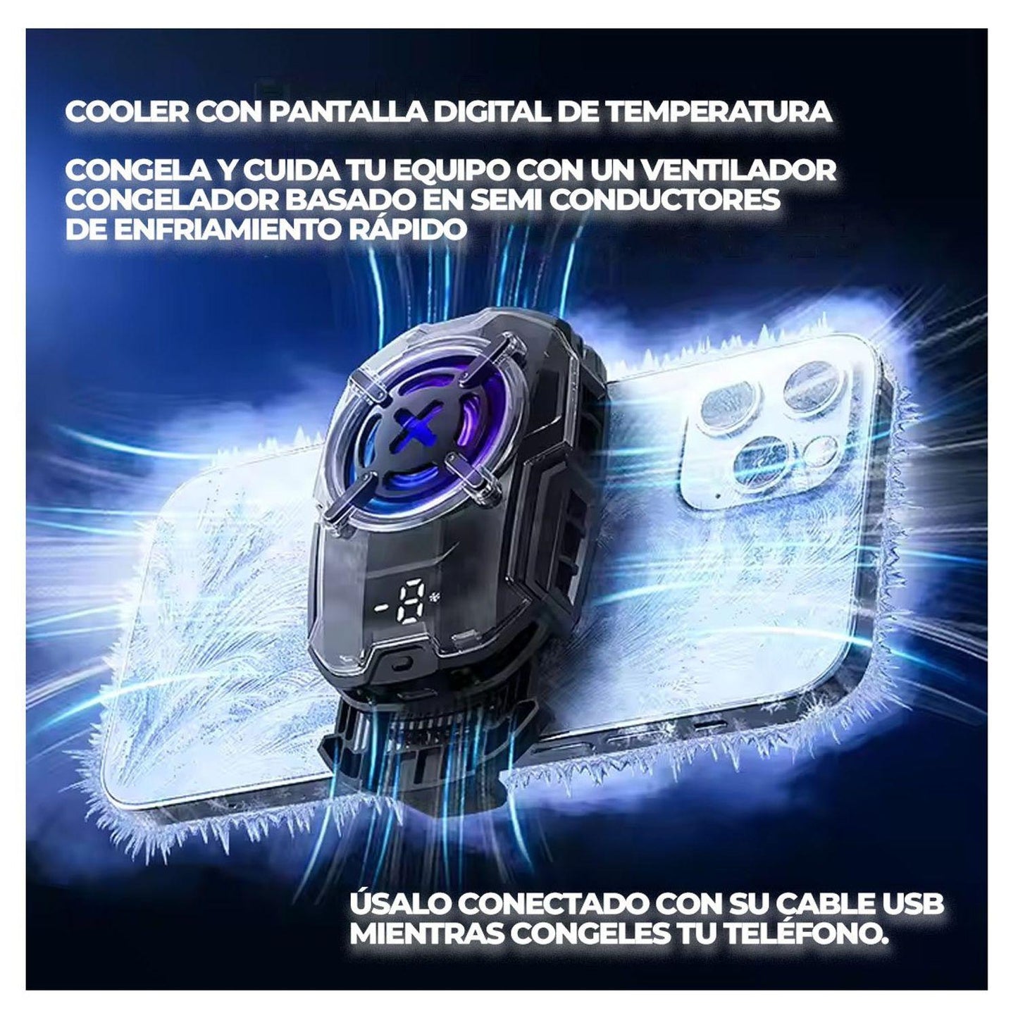 Cooler para Celular Gamer – Enfriador Portátil de Alta Potencia