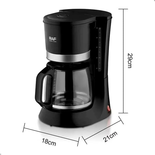 Cafetera Eléctrica RAF R.132 680W 1.2 Litros para 10 Tazas